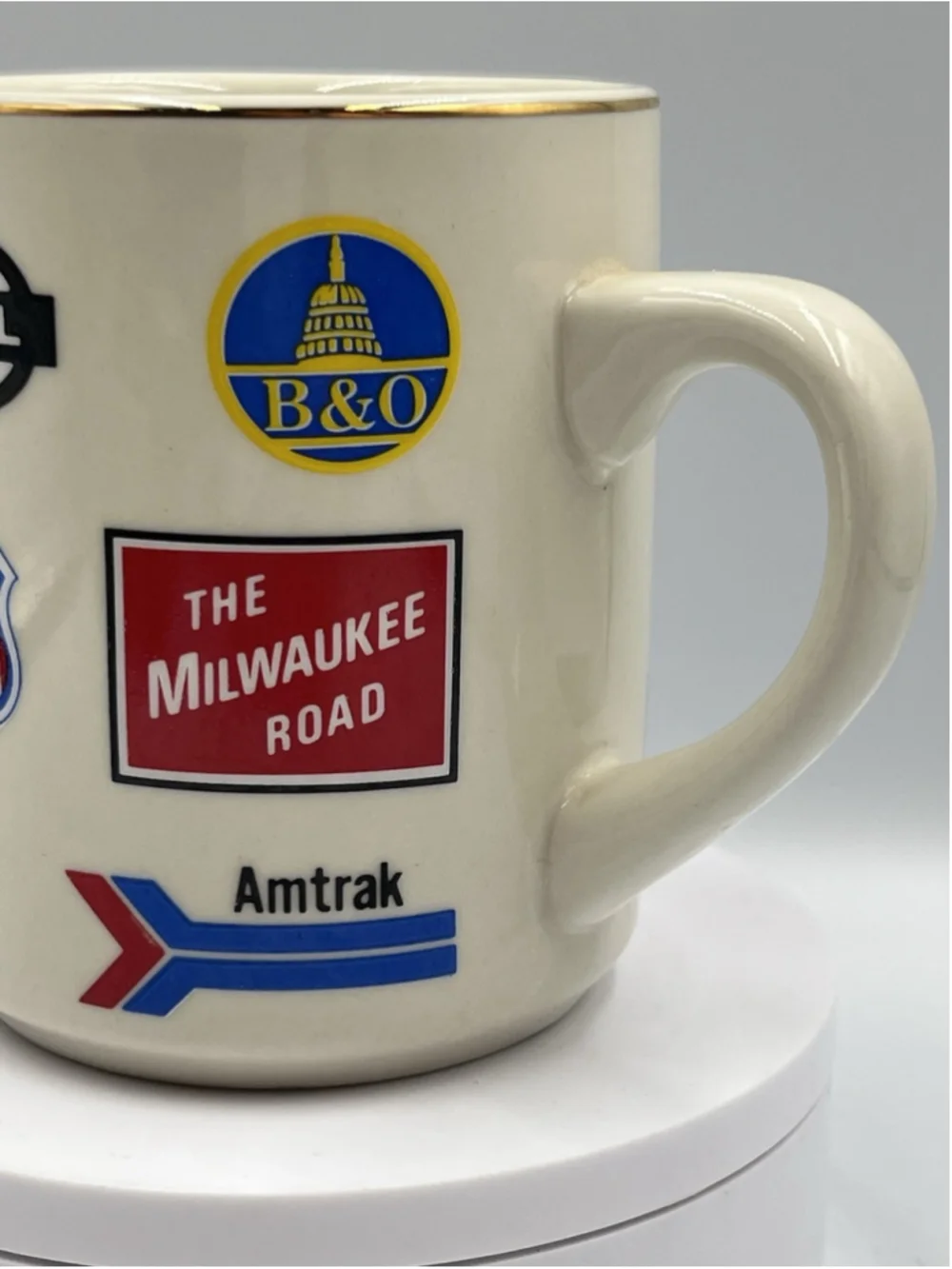 Railroad Train Logo Coffee Cup Mug With 15 Different Logos Union Pacific Amtrak
